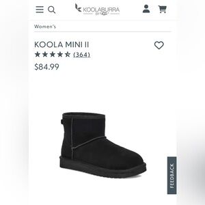 NWT Women’s Size 10 Koola Mini II black boots